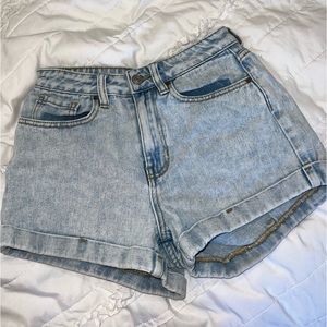 PACSUN mom shorts light washed